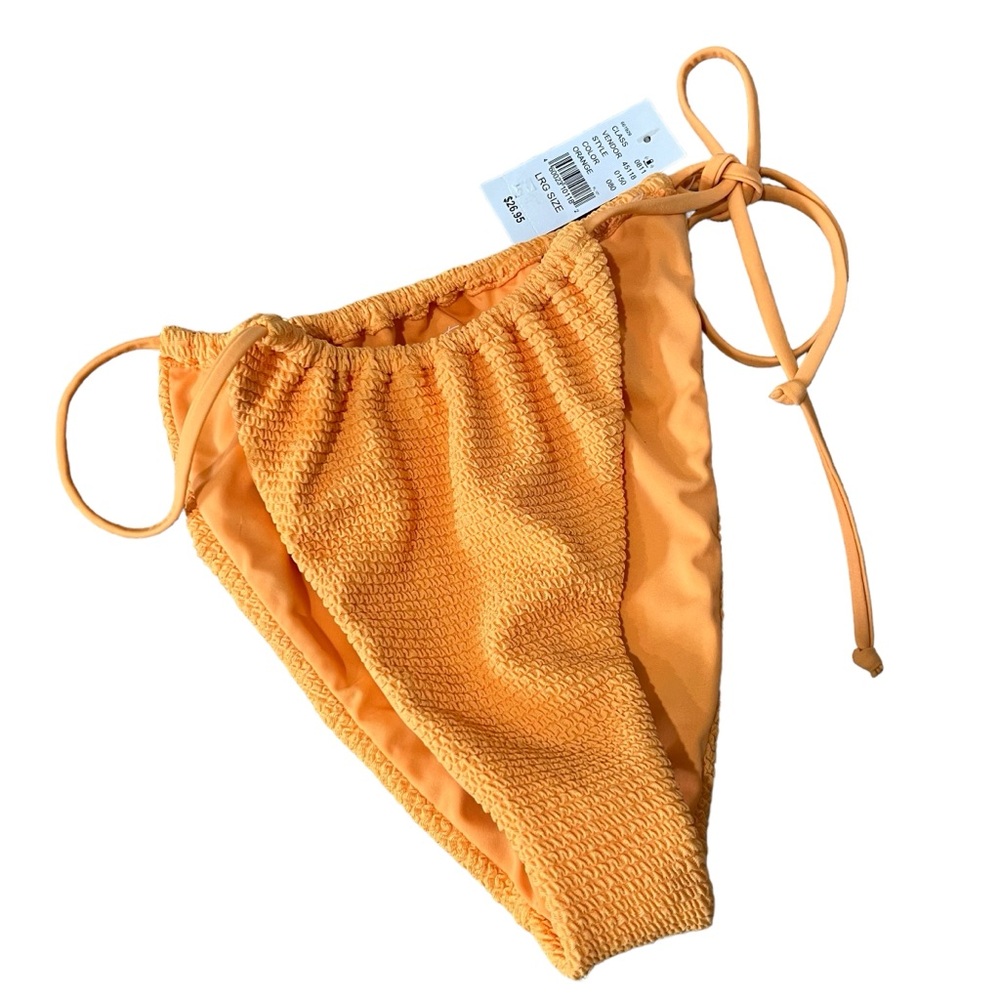 NWT Pacsun bikini bottom Size large tie orange cheeky